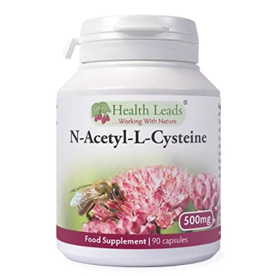 Image of N Acetyl L Cysteine (NAC) 500mg x 90 Capsules Magnesium Stearate Free