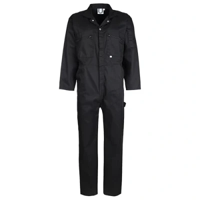 Image of Fort Men&#039;s Overall&#039;s 366 Zip Front Coverall, Black, 34 Inches