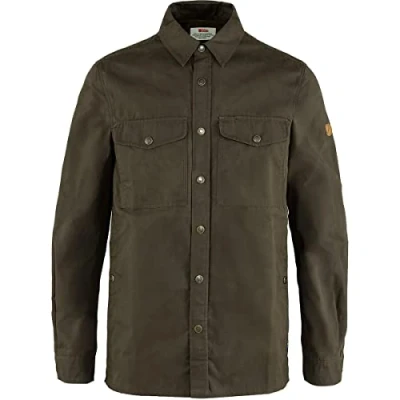Image of Fjällräven F90655 633 Singi Overshirt, Men, Dark Olive, S