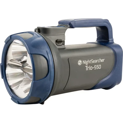 Image of NightSearcher Trio LED Rechargeable Handlamp Torch Grey 550lm 600m Beam