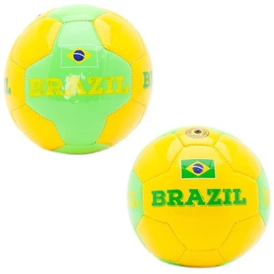 Image of Toyland® Country Themed Football (4lbs/Size 2) Euro/World Cup Celebrations Outdoor Toys (Brazil)