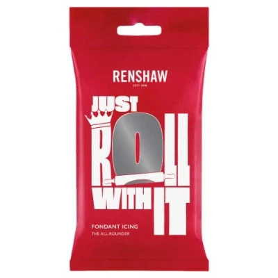 Image of Renshaw Just Roll With It Fondant Icing Grey, 250 g (Pack of 1)