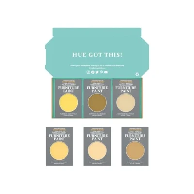 Image of Rust Oleum Furniture Paint in Satin Finish Warming Yellows Tester Box