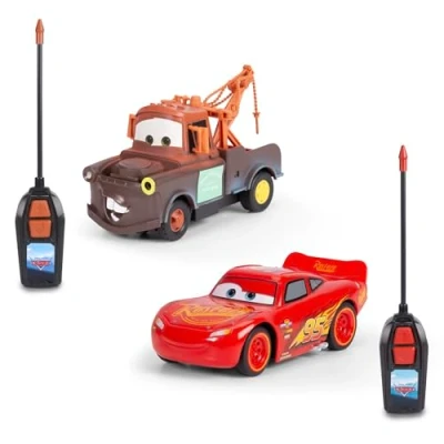 Image of Jada Toys 203084036 Lightning McQueen Remote Controlled car, Red and Brown