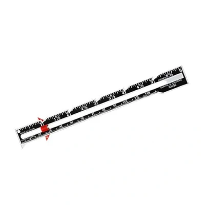 Image of Sewing Gauge Metal Fabric Quilting Ruler Measuring Tool for Knitting Hemming