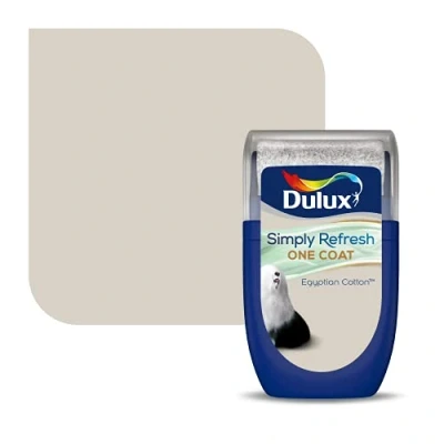 Image of Dulux Simply Refresh Tester Paint Egyptian Cotton 30ML, 5382951