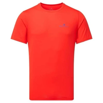 Image of Ronhill Running, Men&#039;s Core S/S Tee, Flame/Cobalt, Size L