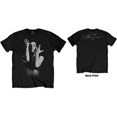 Image of Prince T Shirt Parade Signature Logo Official Mens Black XL