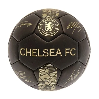 Image of Chelsea Football Phantom Signature Soccer BAll Black Size 1 Mini