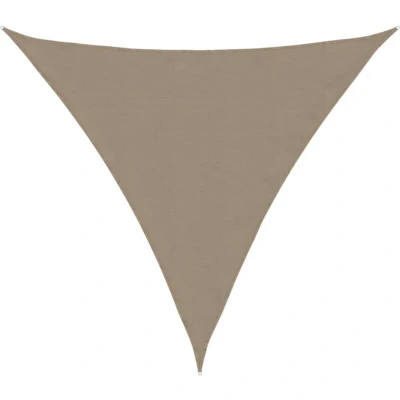 Image of vidaXL Sunshade Sail Oxford Fabric Triangular 4x4x4 m Taupe