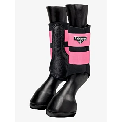 Image of LeMieux Grafter Brushing Horse Boots Protective Gear and Training Equipment Equine Boots, Wraps &amp; Accessories (Watermelon/X Large)