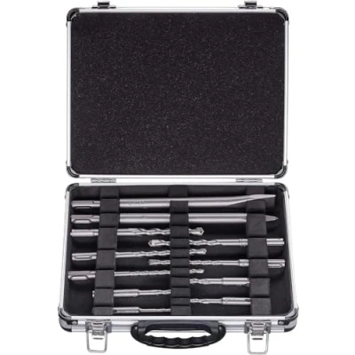 Image of Bosch Professional 11 Piece SDS Plus Mixed Hammer Drill Bit and Chisel Set (for Concrete Masonry; Accessories for Rotary Hammers)