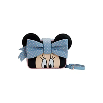 Image of Loungefly Disney Minnie Mouse Pastel Polka Dot Crossbody Bag, Multi