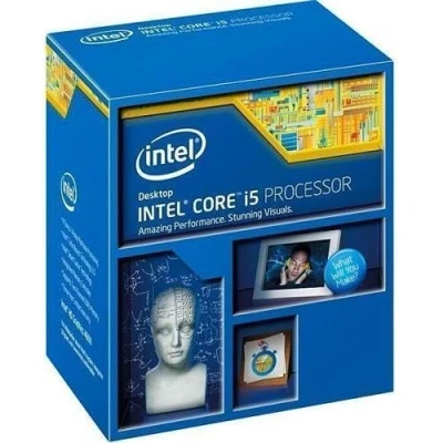 Image of Intel i5 4590 Quad Core CPU (3.30 GHz, 6 MB Cache, 84 W, Graphics, Turbo Boost Technology, Socket 1150) (Renewed)