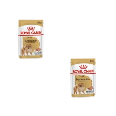 Image of ROYAL CANIN Pomeranian Adult in Loaf Wet Dog Food Pouches 12 x 85g