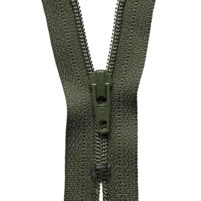 Image of YKK Coil Zip, No. 566 Khaki, 15 cm Length