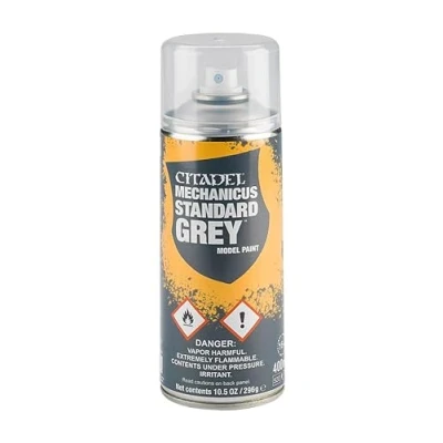 Image of Primer Spray Citadel: Mechanicus Standard Grey (400ml) [SHIPPED TO EUROPE ONLY]