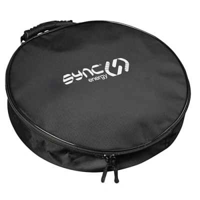 Image of Sync Energy EV Charging Cable Storage Tidy Bag, Durable Carry Case for Cables Type 2 and 1, Mode 3 2, Lightweight, BG EV, Black, EVCASE 01