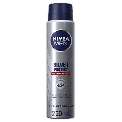 Image of NIVEA MEN Anti Perspirant Deodorant Spray, Silver Protect, 48 Hours Deo (250 ml)