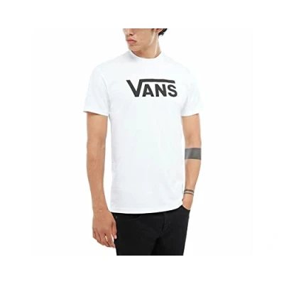 Image of Vans Herren Classic T Shirt, Weiß (WHITE BLACK YB2), Medium
