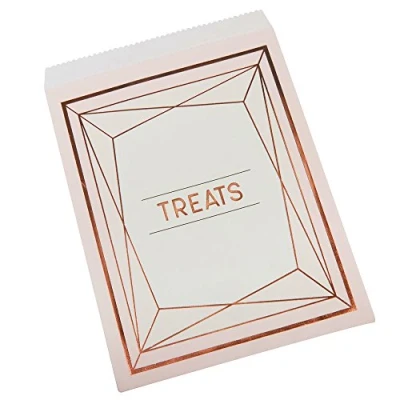 Image of Neviti 770122 Geo Blush Sweetie Bags, Pack of 25