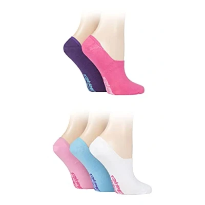 Image of Women&#039;s 5 Pair Dare to Wear No Show Socks Pastel 4 8 Ladies