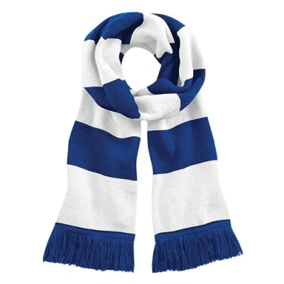 Image of Beechfield Stadium Scarf, Multicolour (Bright Royal/White 00), One (Size:One Size)