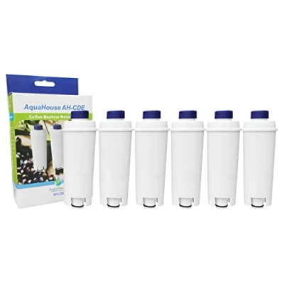 Image of 6X AH CDE Compatible Water Filter for DeLonghi Espresso and Bean to Cup Machines DLSC002, SER3017, 5513292811, 9310926, 8004399327252