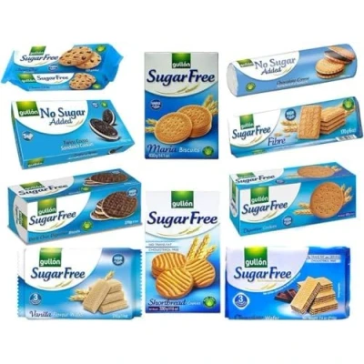 Image of Gullon Sugar Free, No Added Biscuits Mixed Selection Pack (10 Pack)
