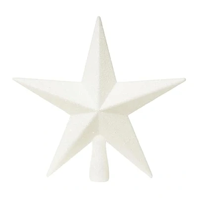Image of White 20cm Tree Top Star Premier Shatterproof Christmas Decoration 200mm Topper 5856