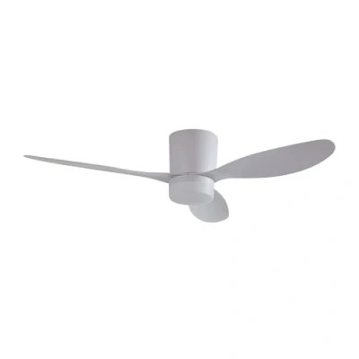 Image of Lucande LED ceiling fan Kayu, white, DC, quiet, Ø 132 cm