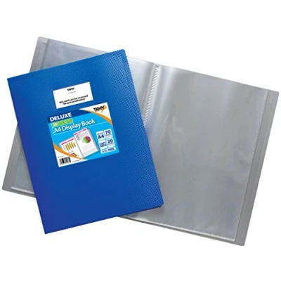 Image of DISPLAY BOOK , PREMIUM QUALITY DELUXE WITH FLEXI COVER 20 POCKETS OF 70 MICRON 40 TO VIEW SIZE A4