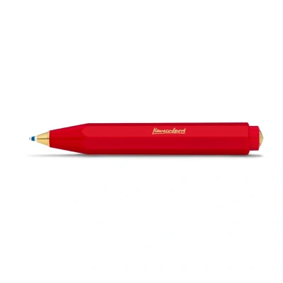 Image of Kaweco CLASSIC SPORT Ball Pen Red I Retractable Ballpoint with Standard D1 Refills Exclusive 10.5 cm