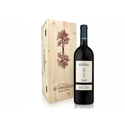 Image of Langhe Nebbiolo DOC Nubié Lo Zoccolaio in Wood Case Luxury Red Wine Gifts for Women Mum 1 x 750 ml