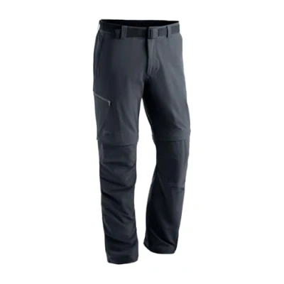 Image of Maier Sports Men&#039;s Hose Zipp off Tajo 2 Trousers , Black (Schwarz), 52