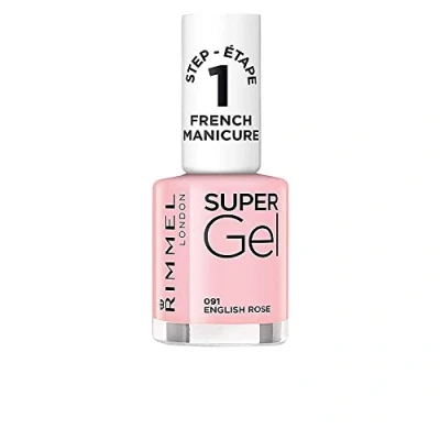 Image of Rimmel London Super Gel French Manicure Nail Polish, 91 English Rose, 12 ml