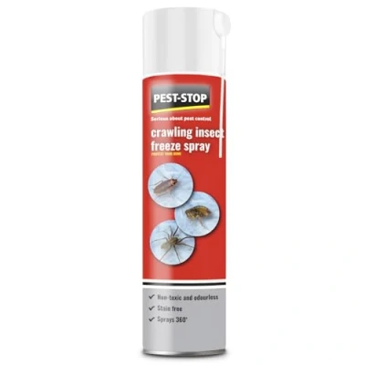 Image of Pest Stop Crawling Insect Freeze Spray 300ml, Instant Action Safe for Indoor &amp; Outdoor Use Child Pet Friendly