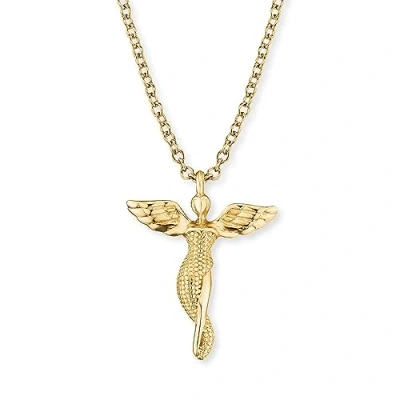 Image of Angel Whisperer Women&#039;s Necklace Made of Sterling Silver with Pendant Lobster Clasp Adjustable in Two Lengths Nickel Free, Länge: 44 cm, Silver, No Gemstone
