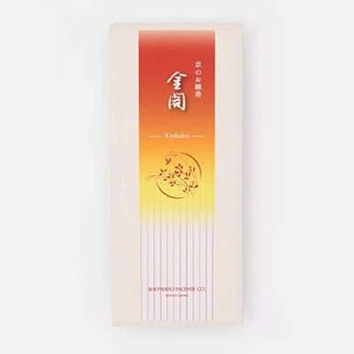 Image of Zen Minded Shoyeido Kin kaku Golden Pavilion Japanese Incense 100% Natural 175 Sticks in Recycled paper Box
