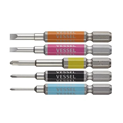 Image of Vessel Single End Go SAI Bit [No.GS5P 03] (Assorted 5PC Set) (Japan Import)