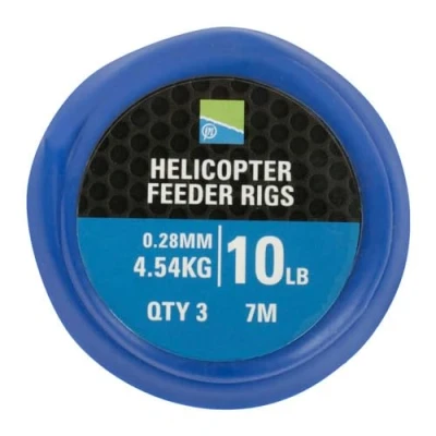 Image of Preston Helicopter Feeder Rigs 0,28mm (4,54kg) (3 pieces) Coarse rig