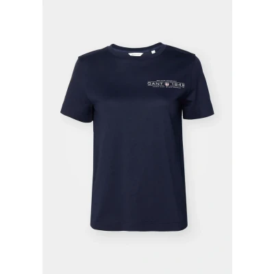 Image of GANT Shield Basic Tshirt, Women&#039;s, Size: Large, Blue