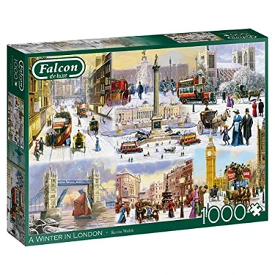 Image of Jumbo, Falcon de luxe A Winter in London, Jigsaw Puzzles for Adults, 1000 piece