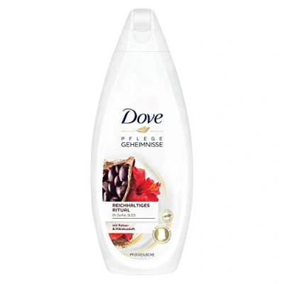 Image of Dove Care Secrets Shower Gel Rich Ritual with Cocoa &amp; Hibiscus Fragrance for Normal to Dry Skin 250 ml