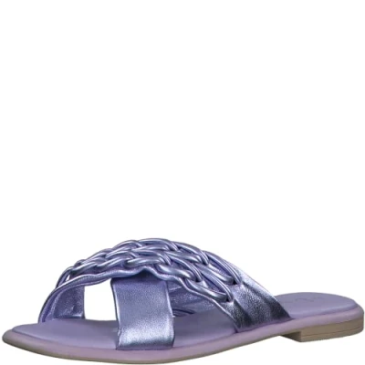 Image of Marco Tozzi Women&#039;s 2 27122 20 Leather Mules, Lilac metal, 5 UK