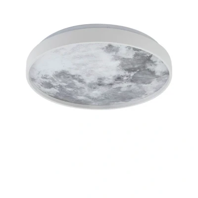 Image of Lindby LED ceiling light Lune, plastic, metal, 38 cm