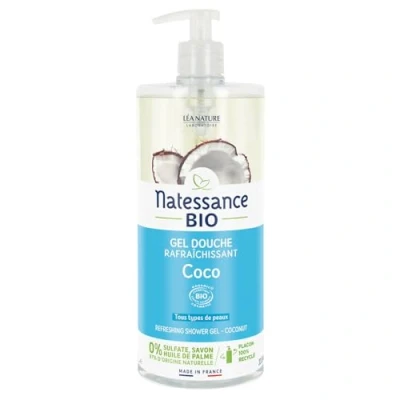 Image of Natessance Organic Refreshing Shower Gel Coco 1L