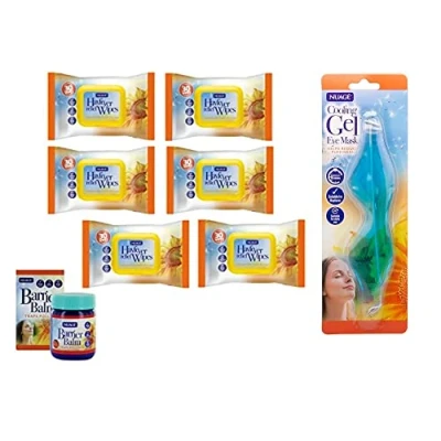 Image of PHG Nuage Hayfever Relief Wipes Allergy Relief, Natural Remedy for with Barrier Balm and Eye Mask Multipack (6)