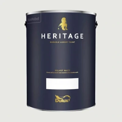 Image of DULUX TRADE HERITAGE MATT EDELWEISS WHITE 5L
