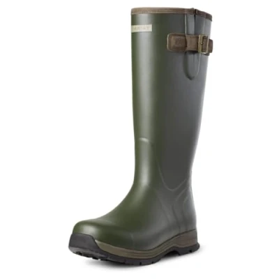 Image of ARIAT Mens Burford Insulated Boots Boot Olive Green Lightweight Waterproof Sprayproof Leather trimmed top Footwear UK Size 10.5